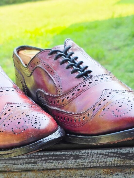 Allen Edmonds McAllister Brown 10-D Oxford Wingtip Mens Leather Dress Shoes main image 6